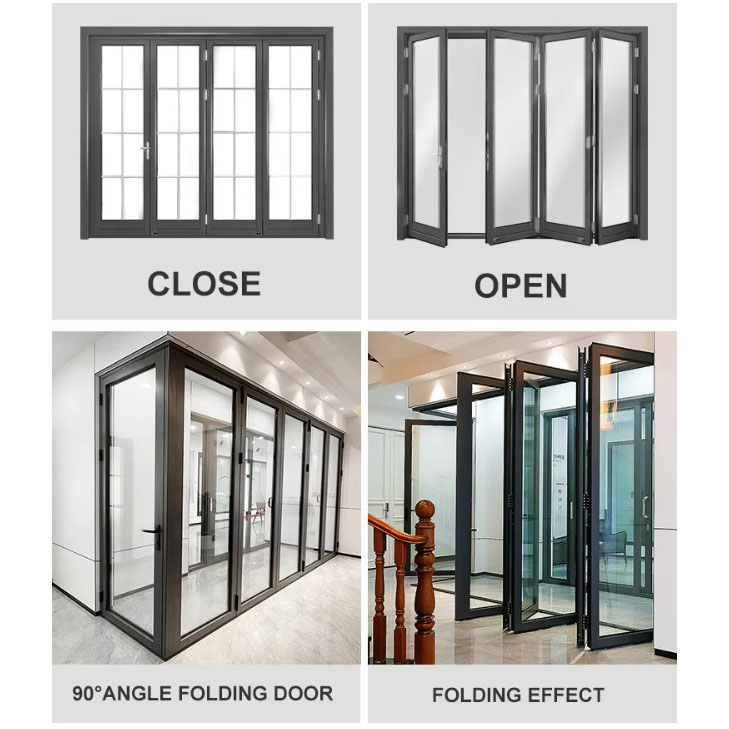 Portes pliantes en aluminium