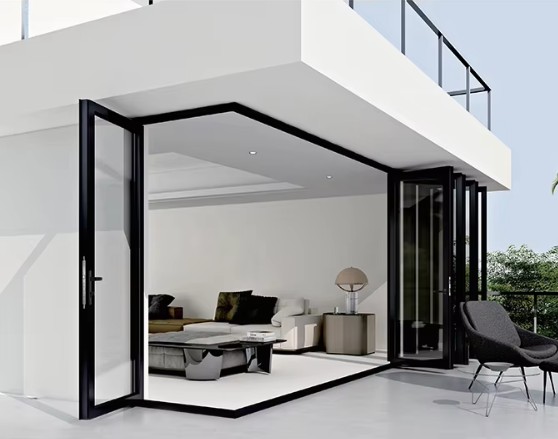 Portes en aluminium pliant