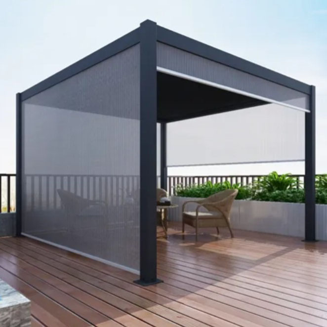 Pergola en aluminium à résidence