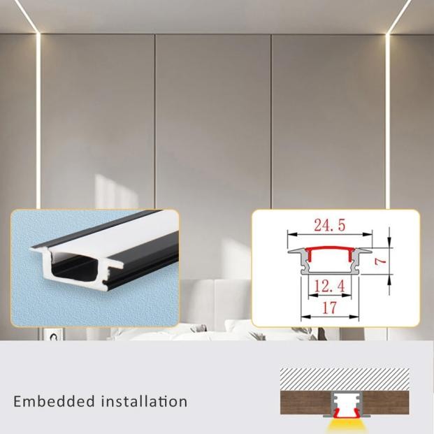 Profil d'extrusion de la forme U Light U Strip